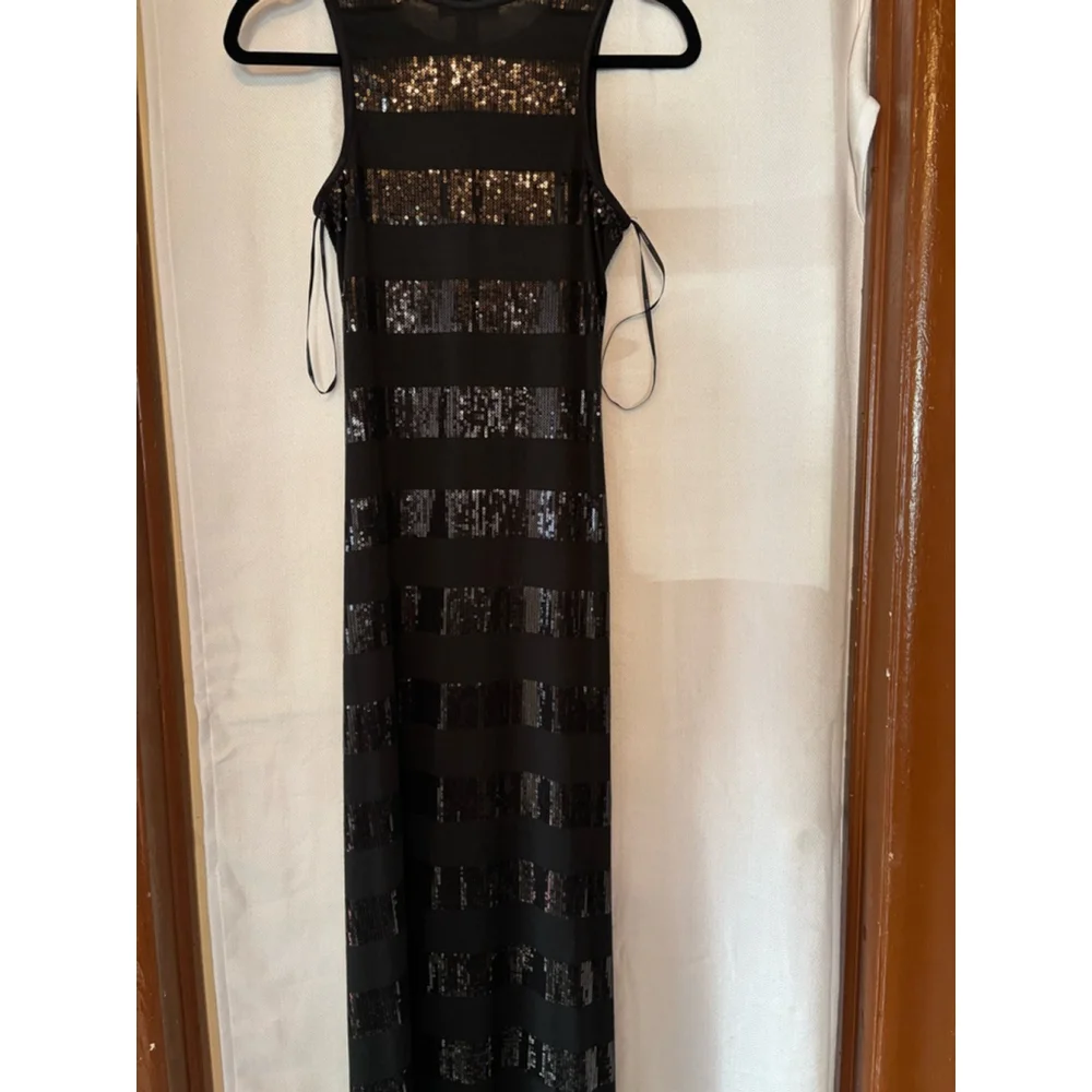 Women's Forever 21 Maxi Dress Size Unspecified Black Sequin - Picture 3 of 4